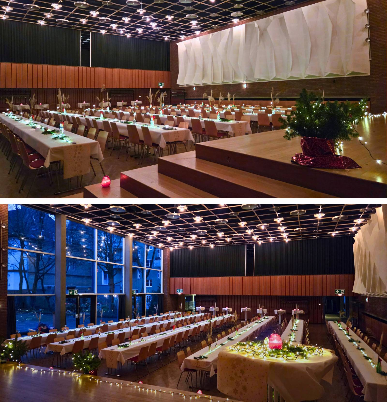 Festlich geschmückter Barbarasaal