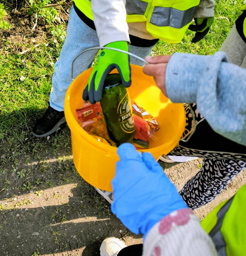 Aufräumaktion am Wittenberger Weg